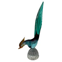 Archimede Seguso Attributed Murano Glass Bird Sculpture