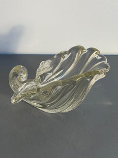Archimede Seguso (Attributed) Murano Glass Shell Centerpiece for Cartier