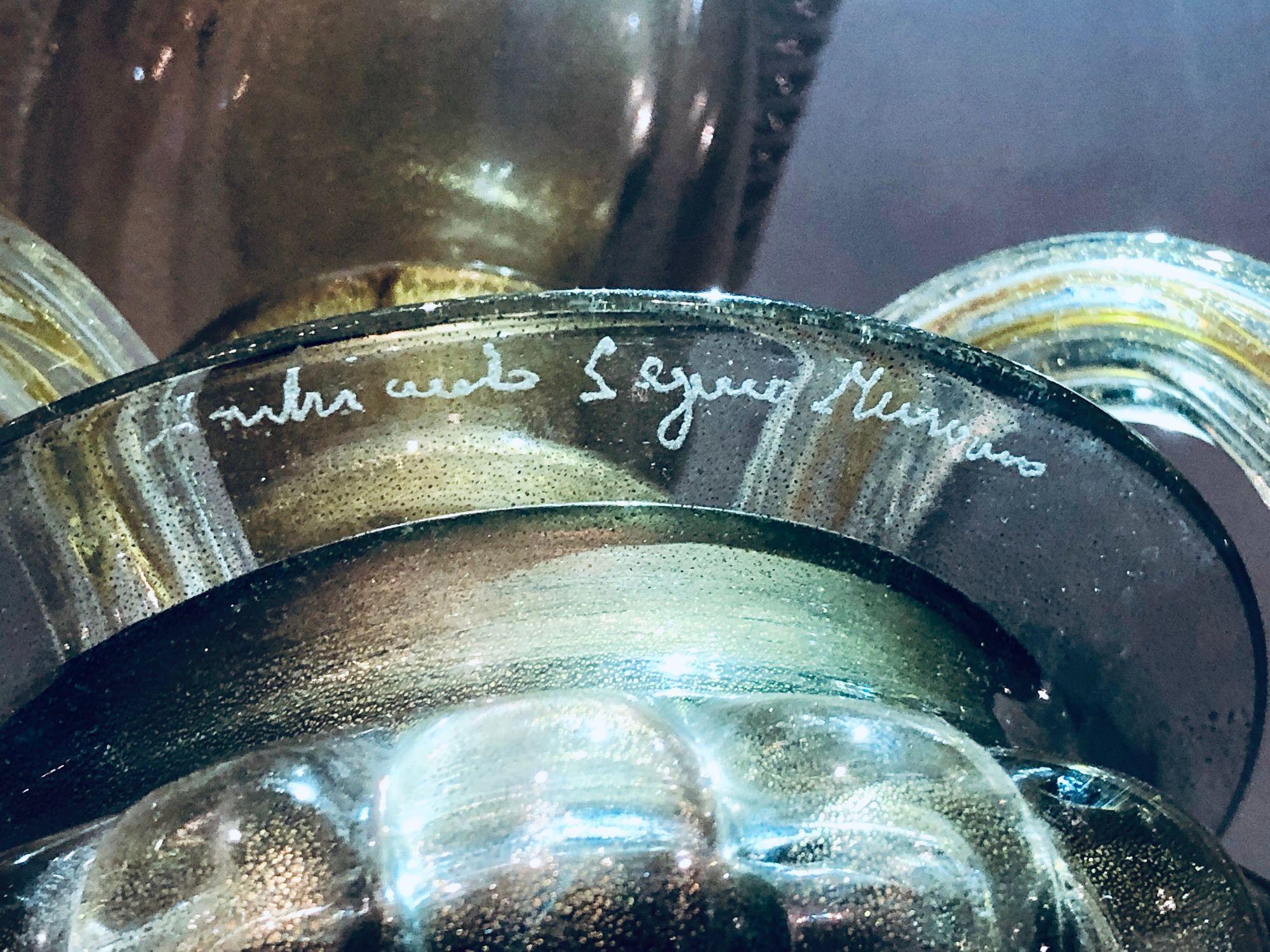 Archimede Seguso, Barovier & Toso, Moderno italiano de mediados de siglo, Apliques Cisne en venta 1