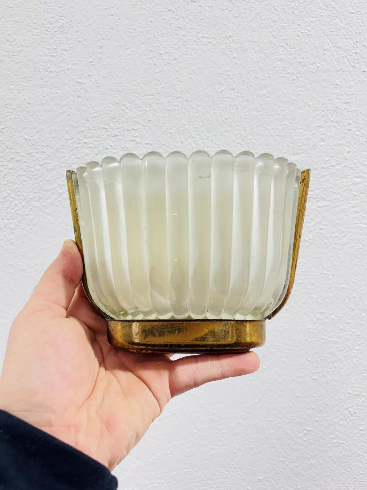 Laiton Archimede Seguso Barovier & Toso Lampe murale 1920 en verre de Murano en vente