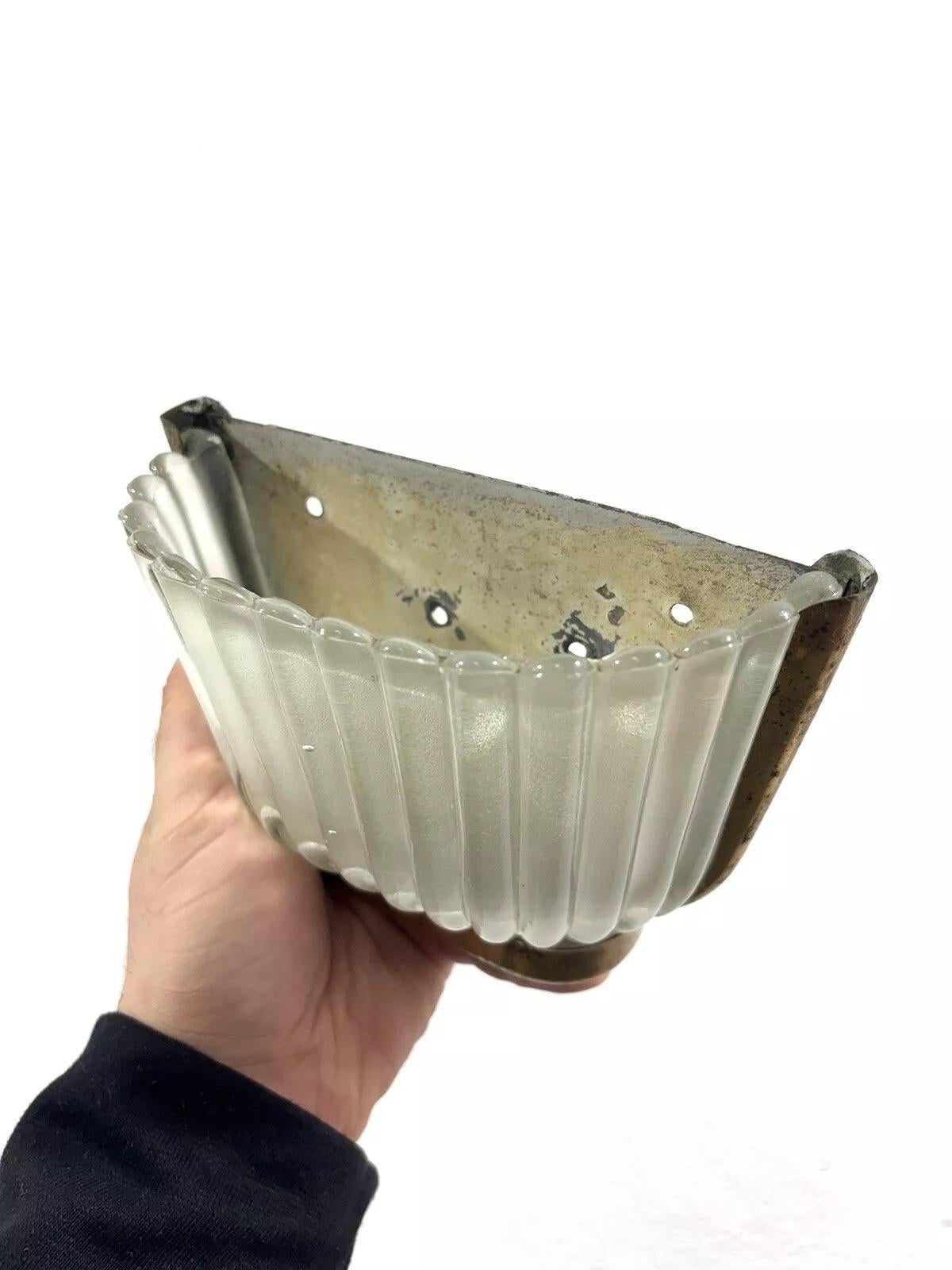 Archimede Seguso Barovier & Toso Lampe murale 1920 en verre de Murano en vente 2