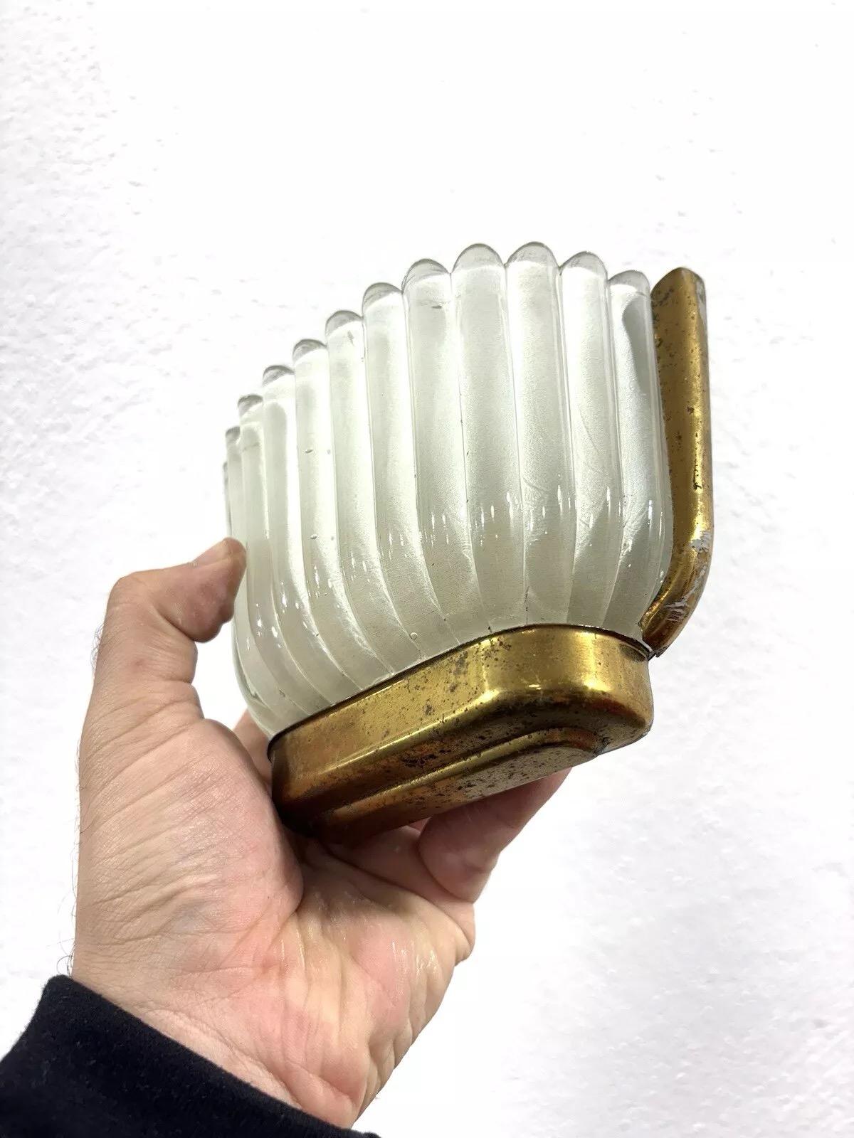 Archimede Seguso Barovier & Toso Lampe murale 1920 en verre de Murano en vente 3