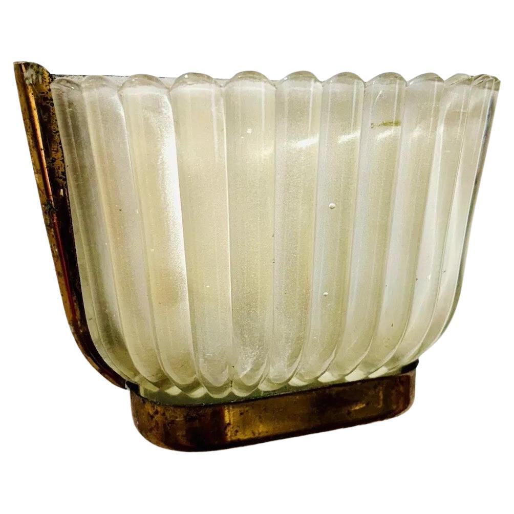 Archimede Seguso Barovier & Toso 1920s Wall Lamp Murano Glass