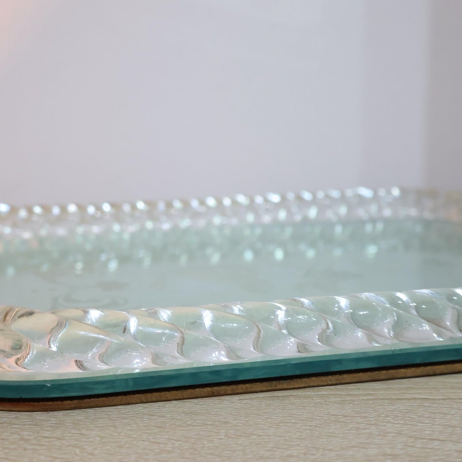 Archimede Seguso Barovier & Toso Vassoio Torchon Da Portata Venezia Anni '40 im Angebot 9