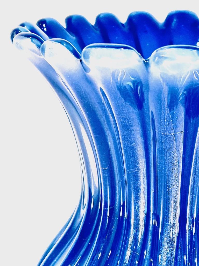 Archimede Seguso blue Murano glass 