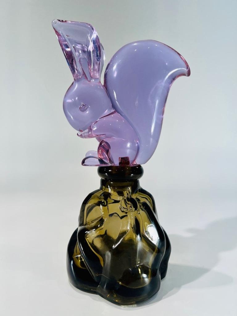 Other Archimede Seguso bottle in Murano glass to Luxardo circa 1950 For Sale
