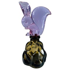 Archimede Seguso bottle in Murano glass to Luxardo circa 1950