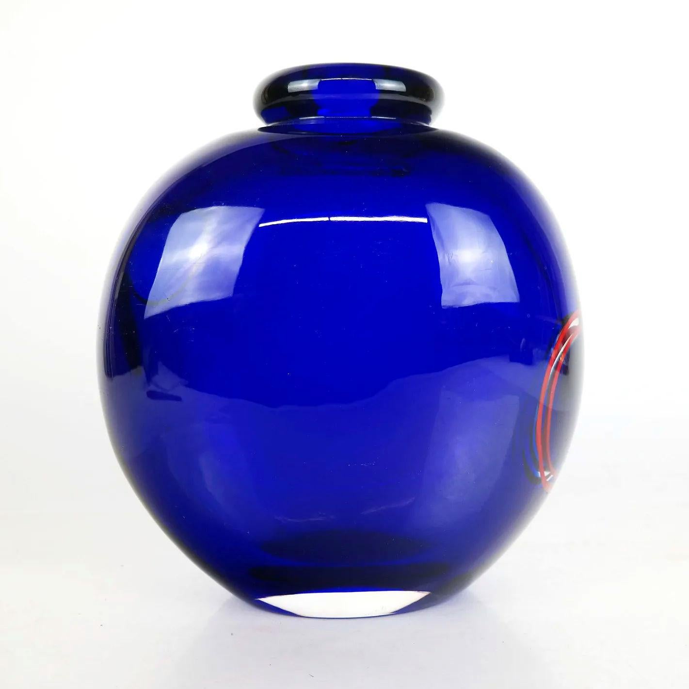 Post-Modern Archimede Seguso Carnevale Glass Vase