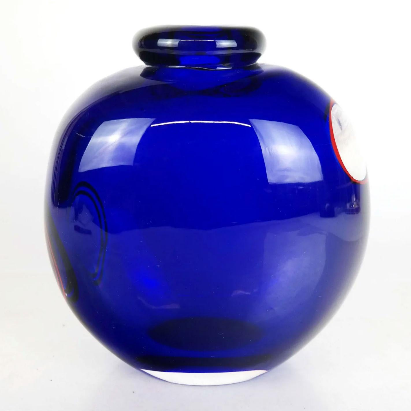 20th Century Archimede Seguso Carnevale Glass Vase