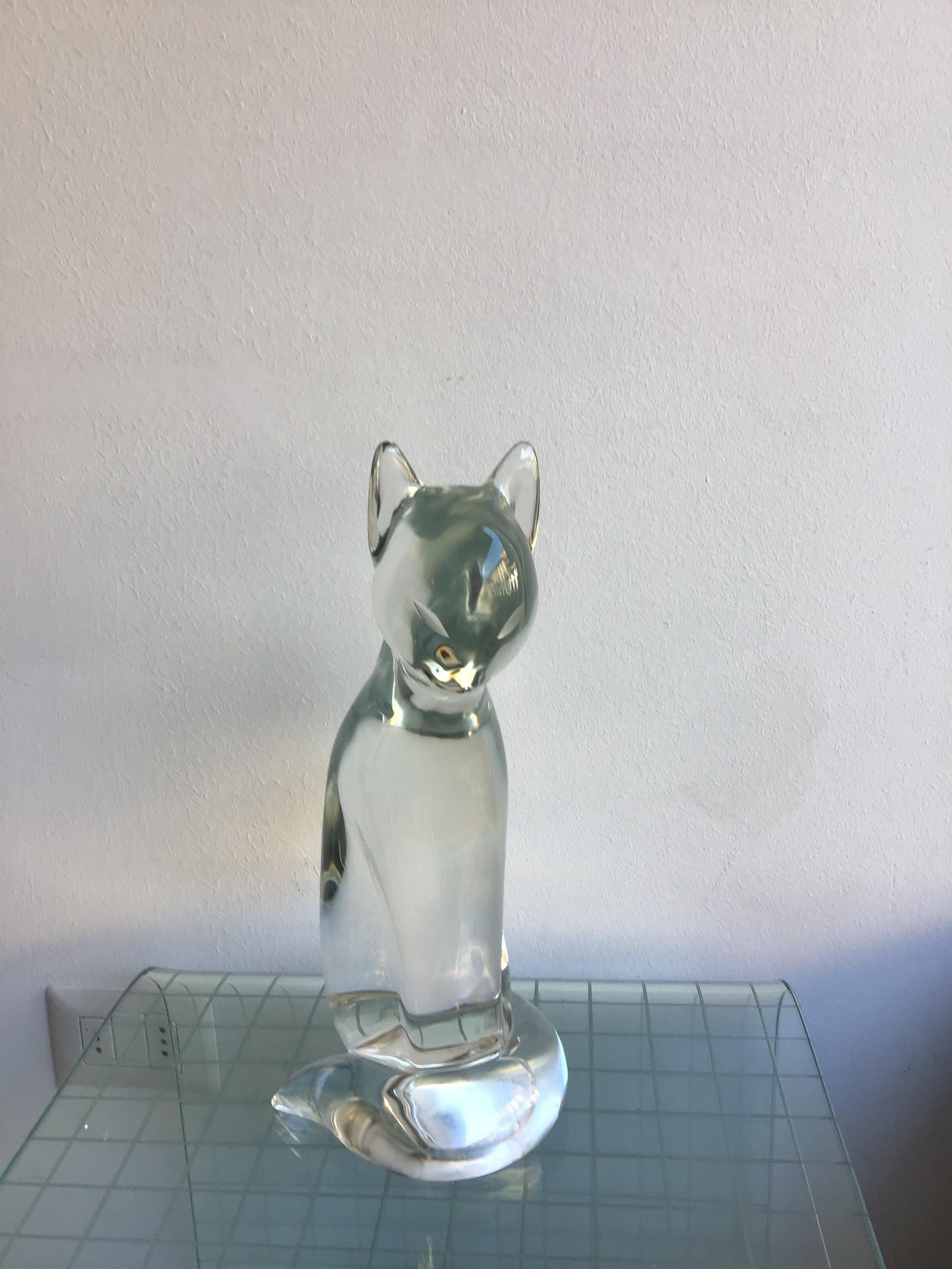Archimede Seguso Cat Murano Glass, 1960, Italy In Excellent Condition In Milano, IT