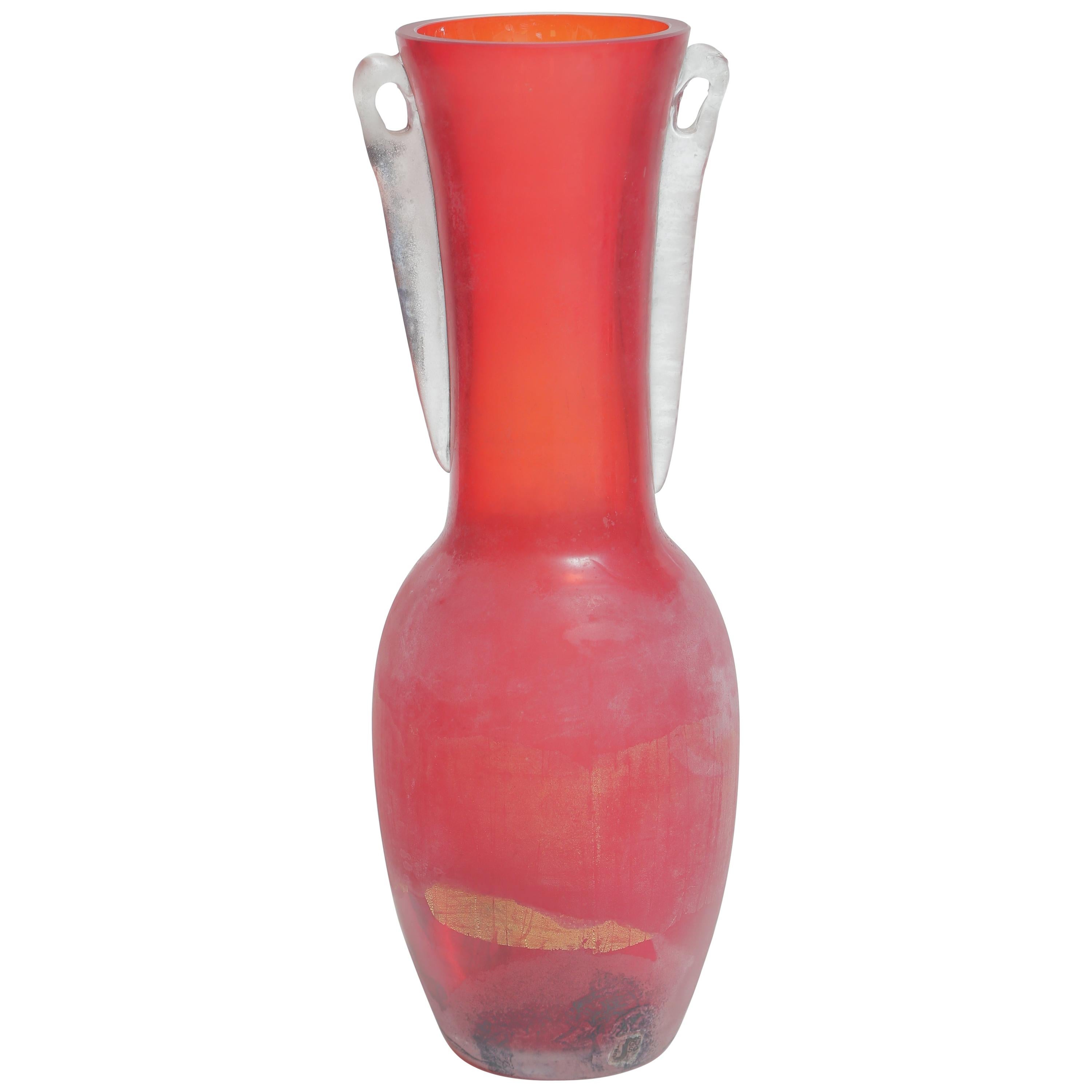 Archimede Seguso Corroso Vase