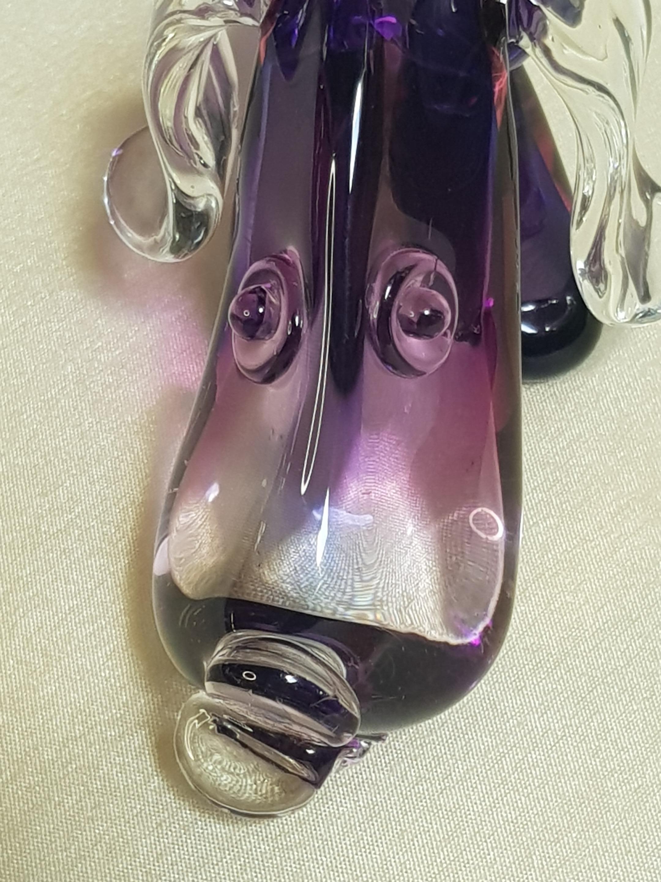 Archimede Seguso Dachshund Dog Sculpture Murano Italian Art Glass Figurine For Sale 1