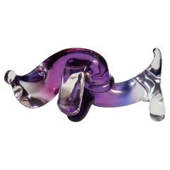 Archimede Seguso Dachshund Dog Sculpture Murano Italian Art Glass Figurine