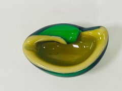 Posacenere "doppio opaco" Archimede Seguso in vetro di Murano, circa 1950.