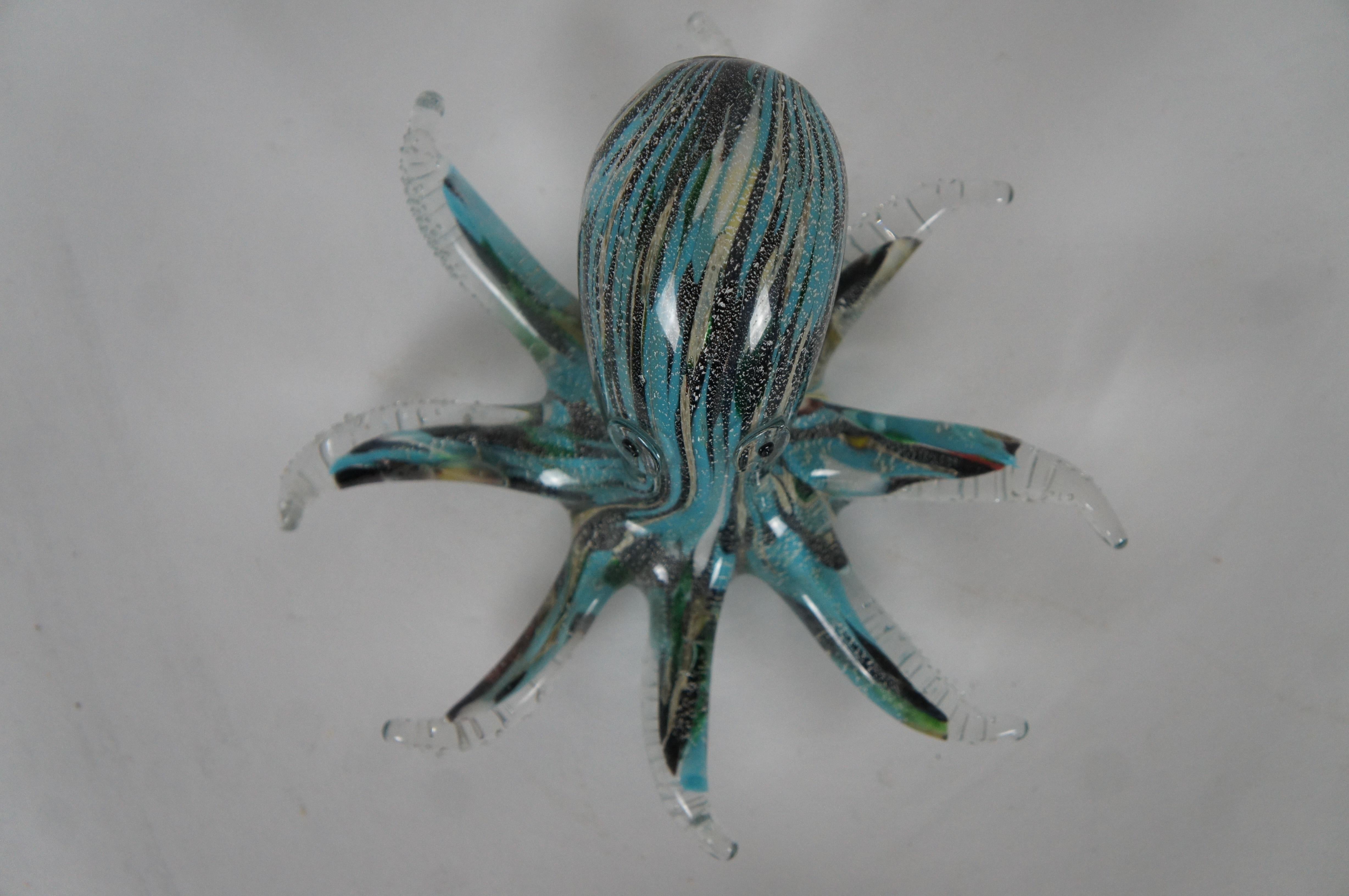 Archimede Seguso for Murano Handblown Art Glass Octopus Paperweight Sculpture  3