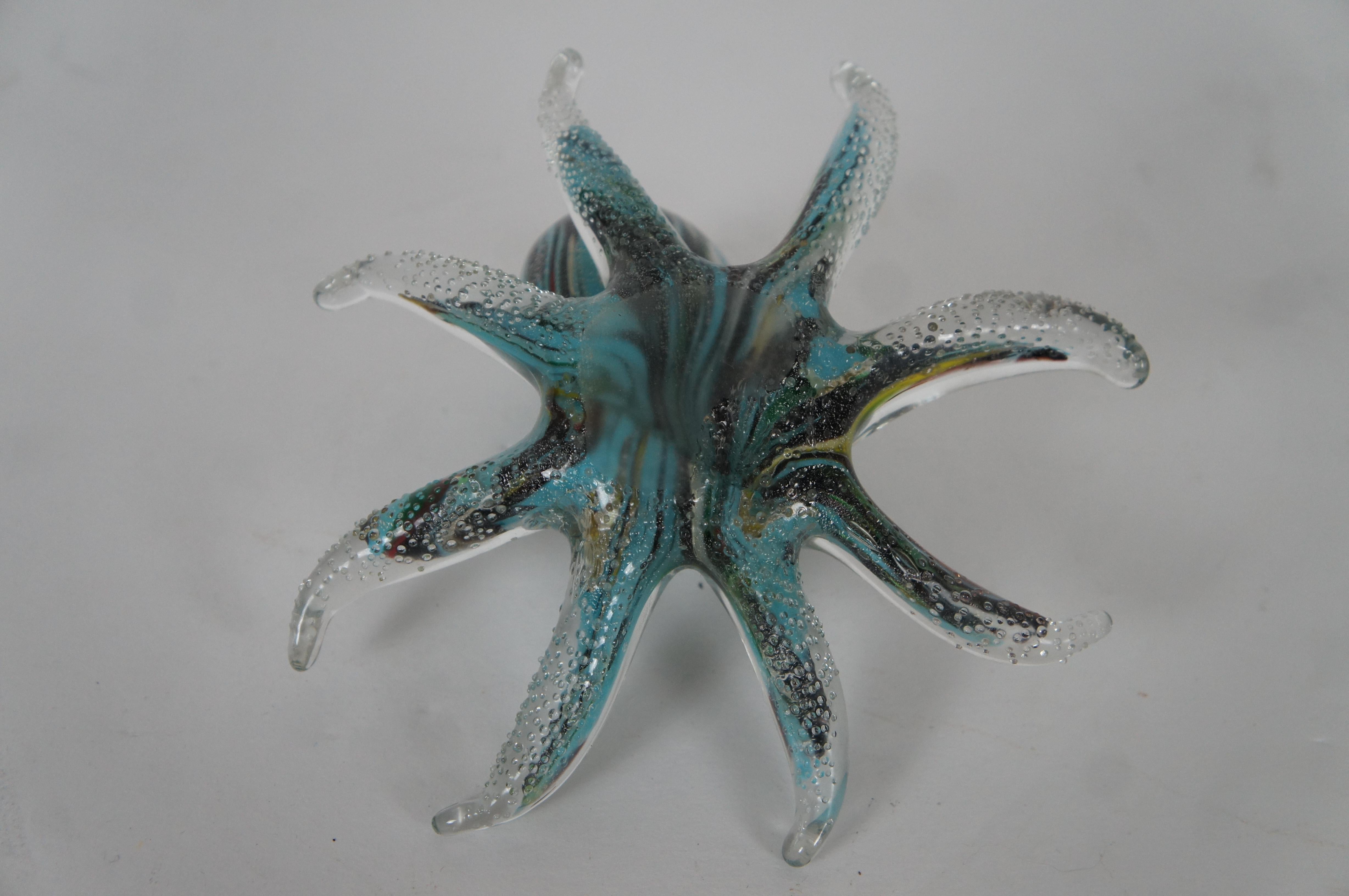 Archimede Seguso for Murano Handblown Art Glass Octopus Paperweight Sculpture  4
