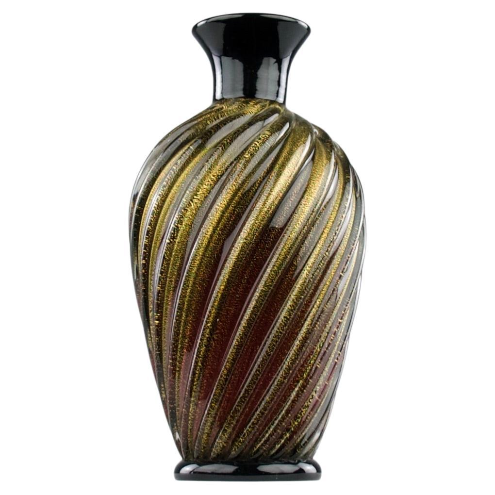 Archimede Seguso, Vaso a spirale d
oro, CIRCA 1990 in vendita