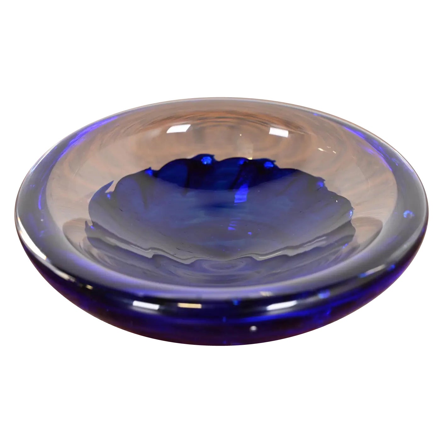 Archimede Seguso Cendrier ou attrape-tout en verre de Murano (Italie)
