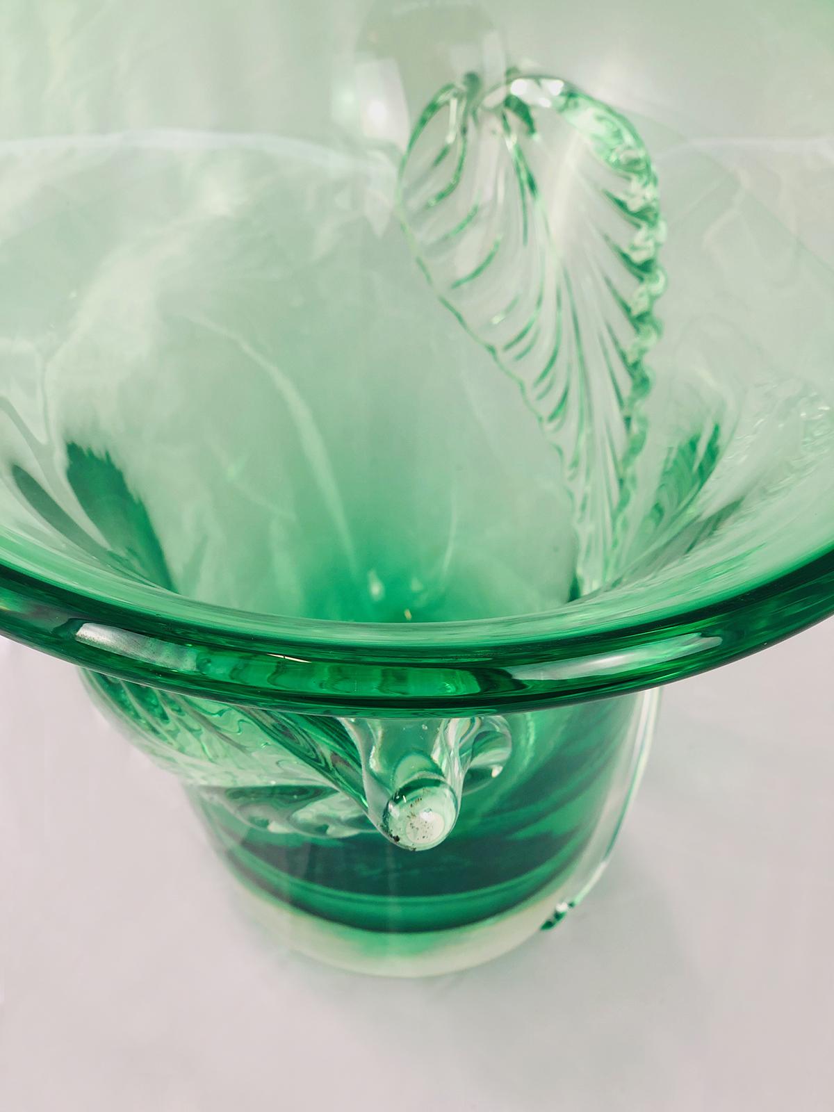 Archimede Seguso Large Murano Glass Vase For Sale 7