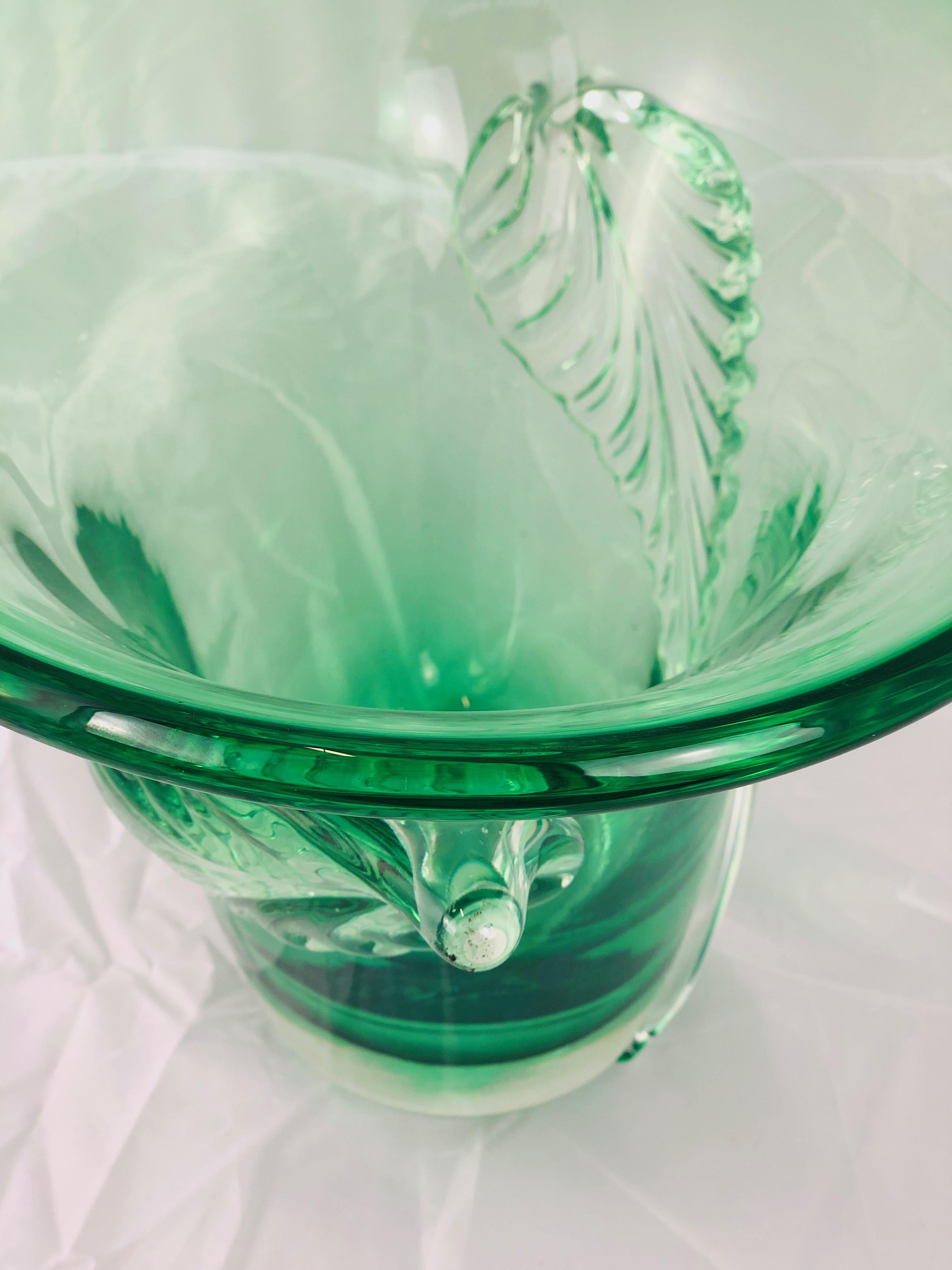 Archimede Seguso Large Murano Glass Vase For Sale 1