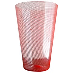 Vaso Archimede Seguso 'Mezza Filigrana', 1954 ca.