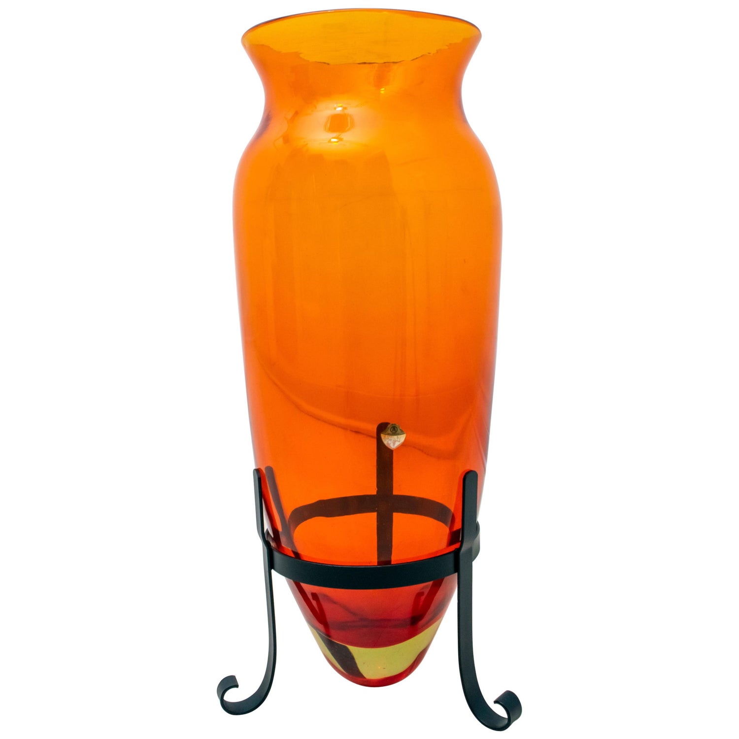 Archimede Seguso Mid Century Modern Murano Sommerso Large Floor