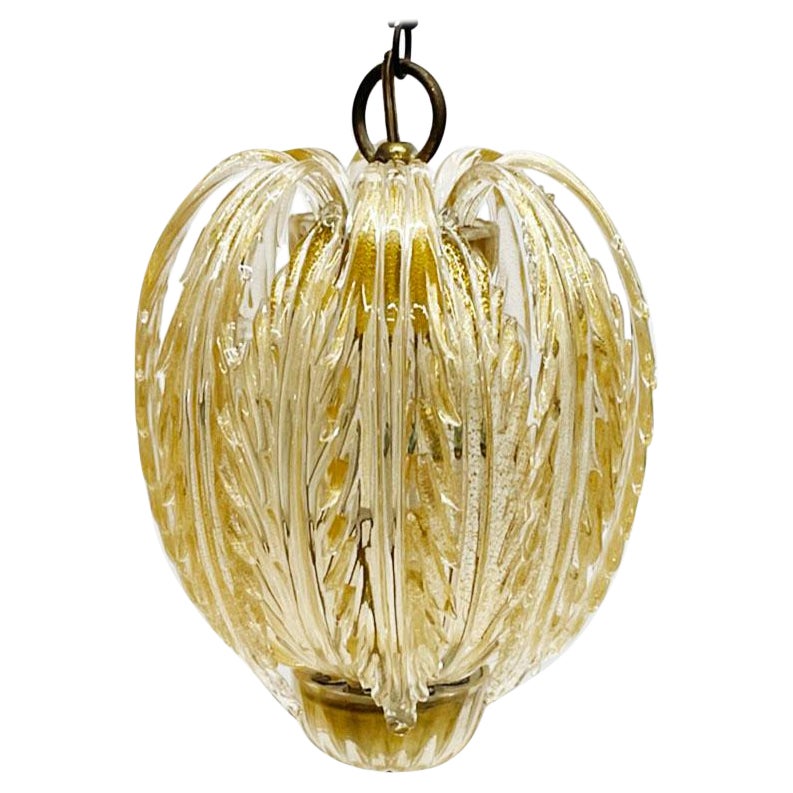 Lampadario a sospensione Archimede Seguso Murano, Italia 1940