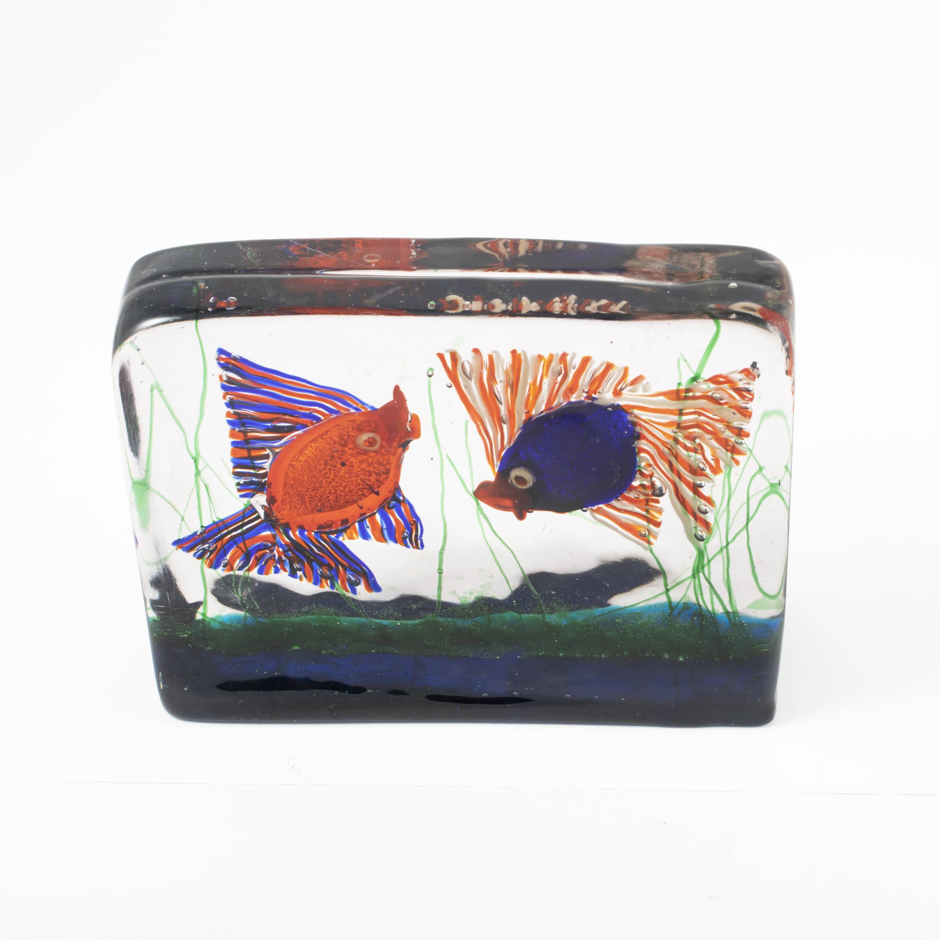 Italian Archimede Seguso Murano Glass Aquarium, C. 1950