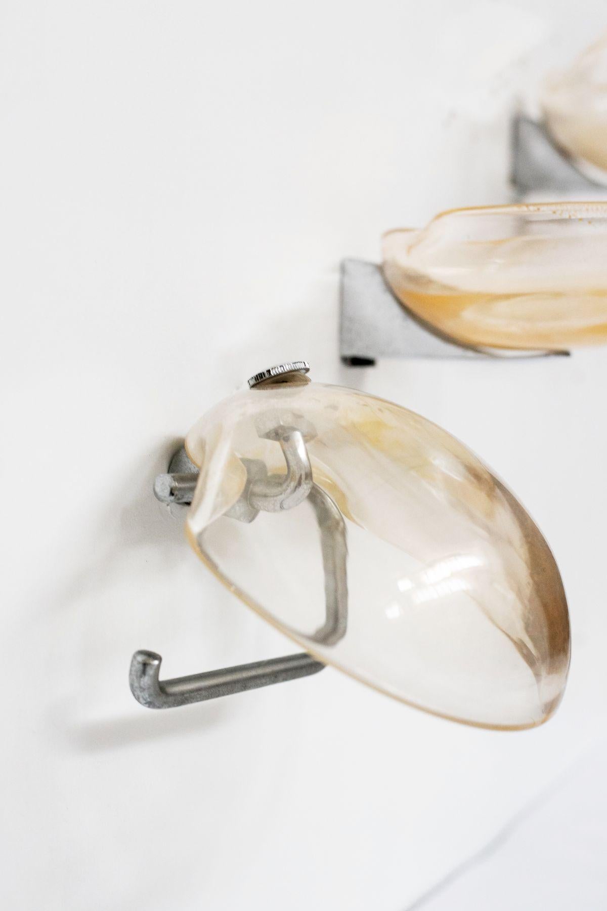 Archimede Seguso Murano Glass Bathroom Set 5