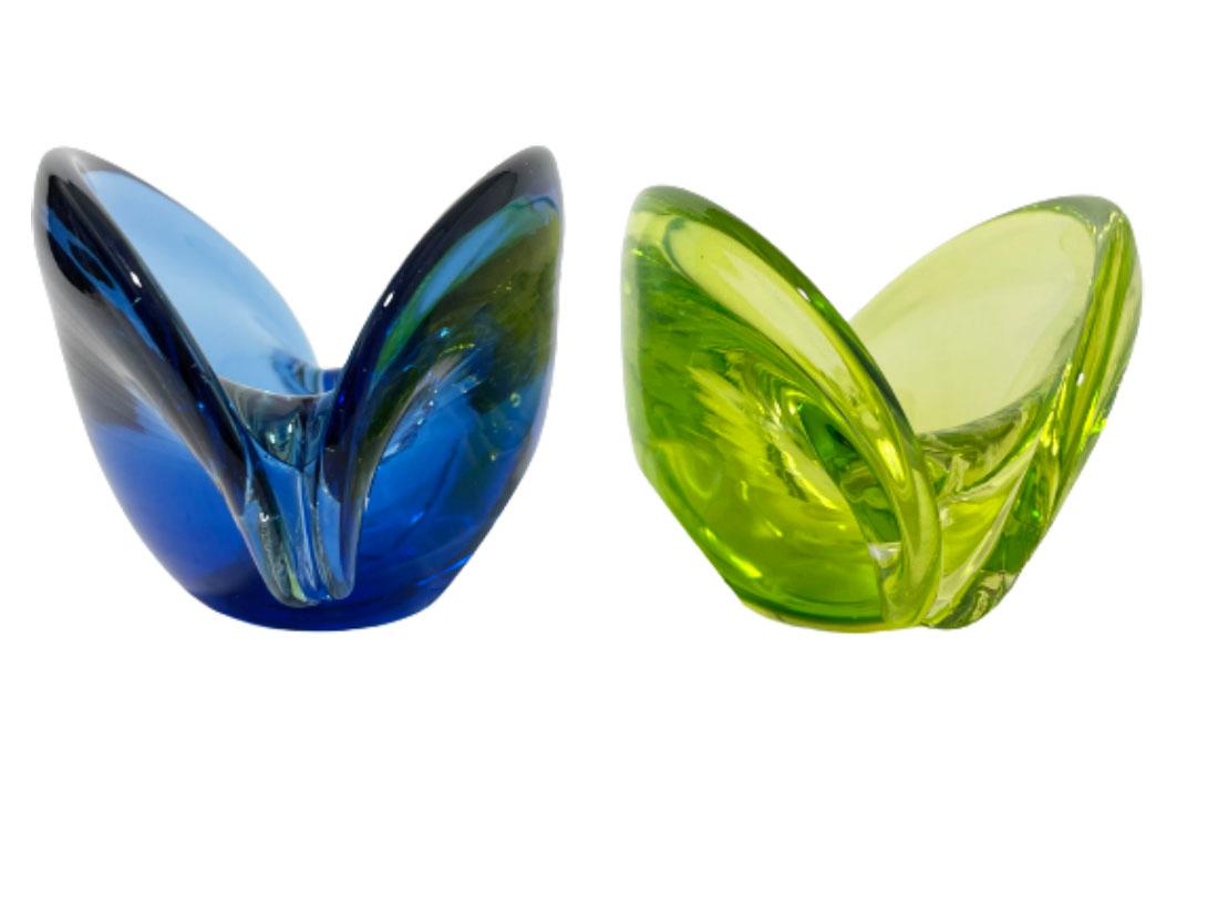 Italian Archimede Seguso Murano Glass Clam Shell Bowl, Italy, 1960s For Sale