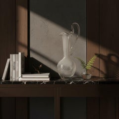 Archimede Seguso Murano Glass Filigrana Pitcher, 21th Century