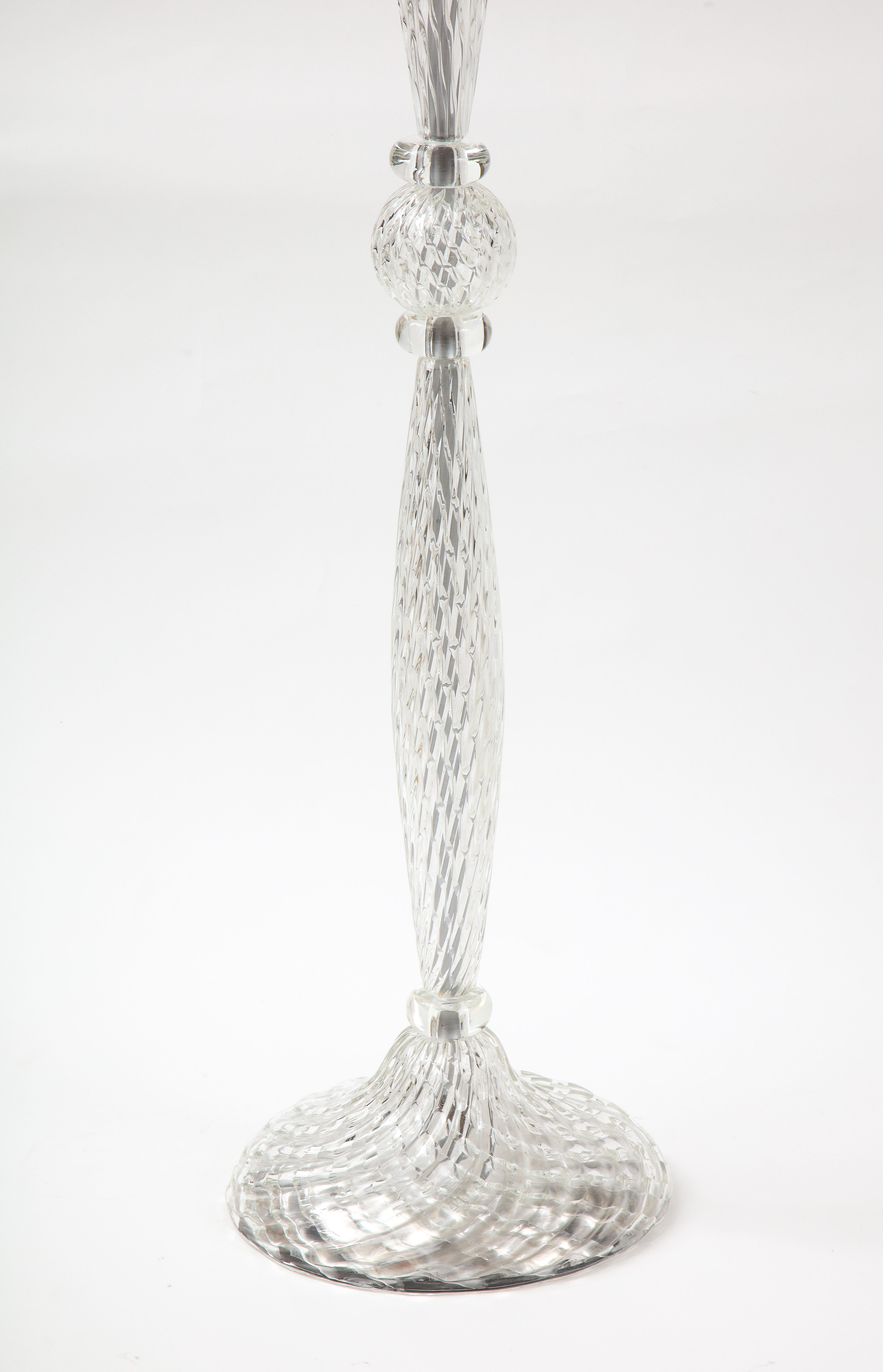 Mid-Century Modern Archimede Seguso Murano Glass floor Lamp For Sale