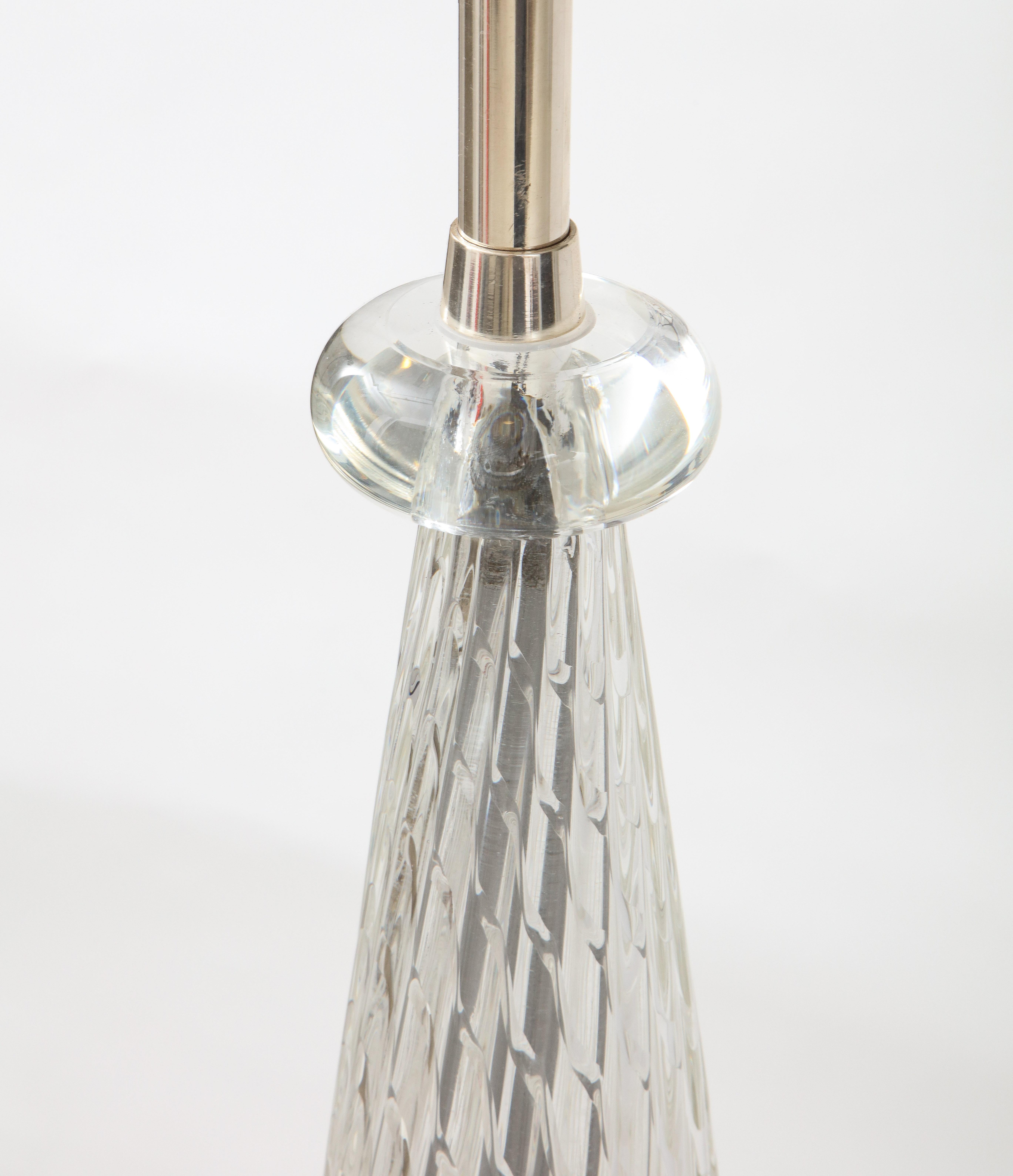 Italian Archimede Seguso Murano Glass floor Lamp For Sale