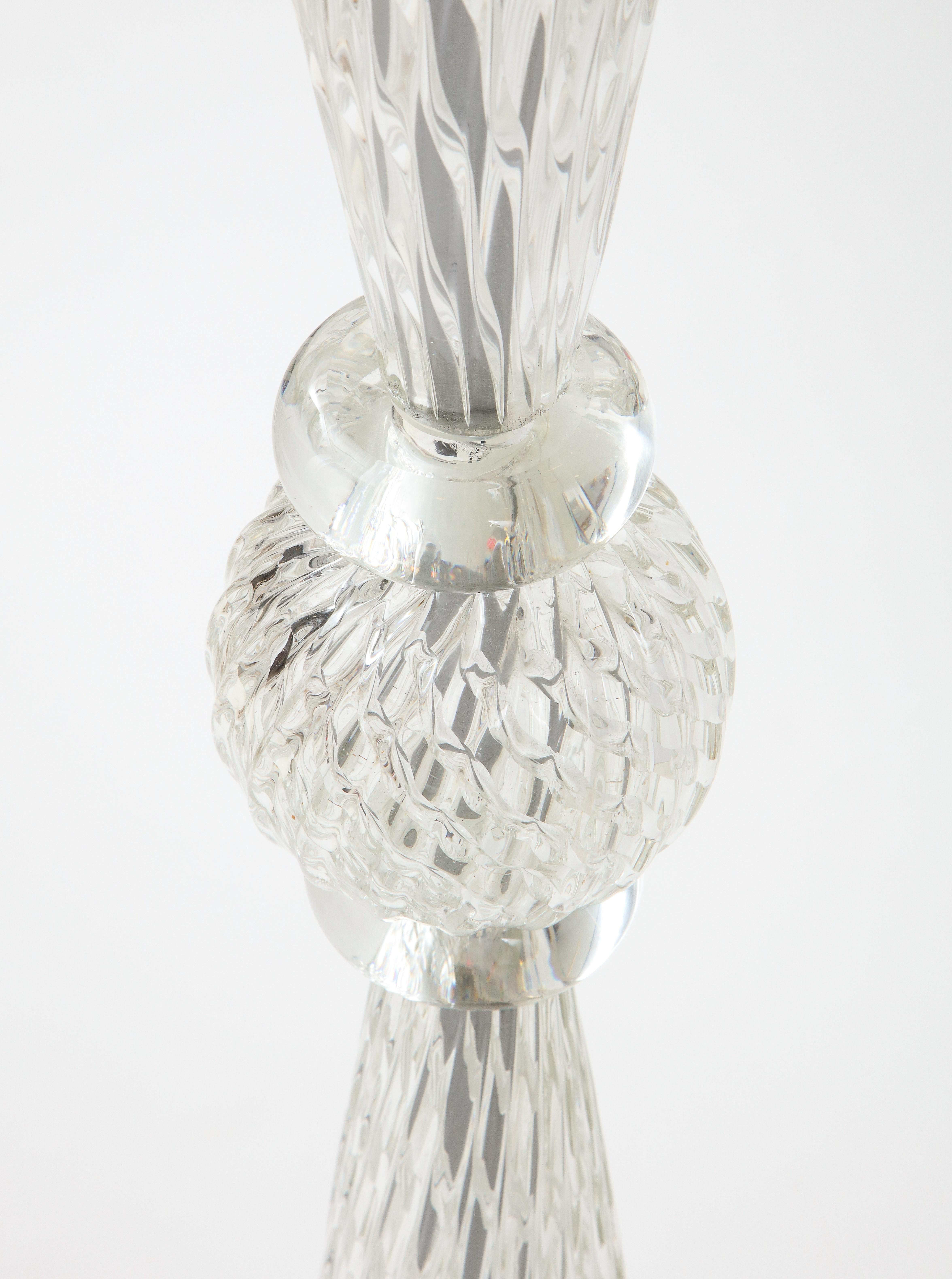 Lampadaire en verre de Murano Archimede Seguso Bon état - En vente à New York, NY