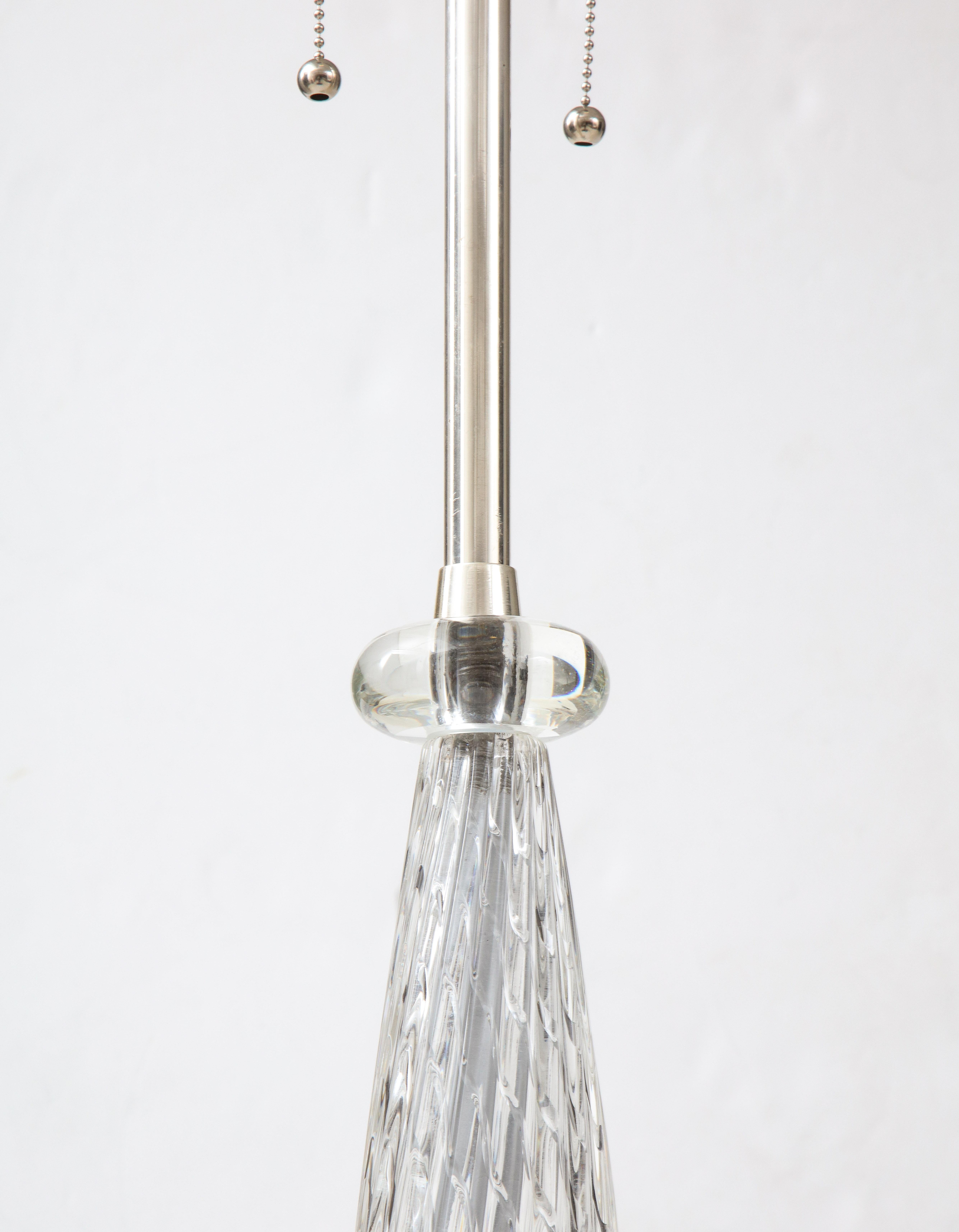 Archimede Seguso Murano Glass floor Lamp For Sale 1
