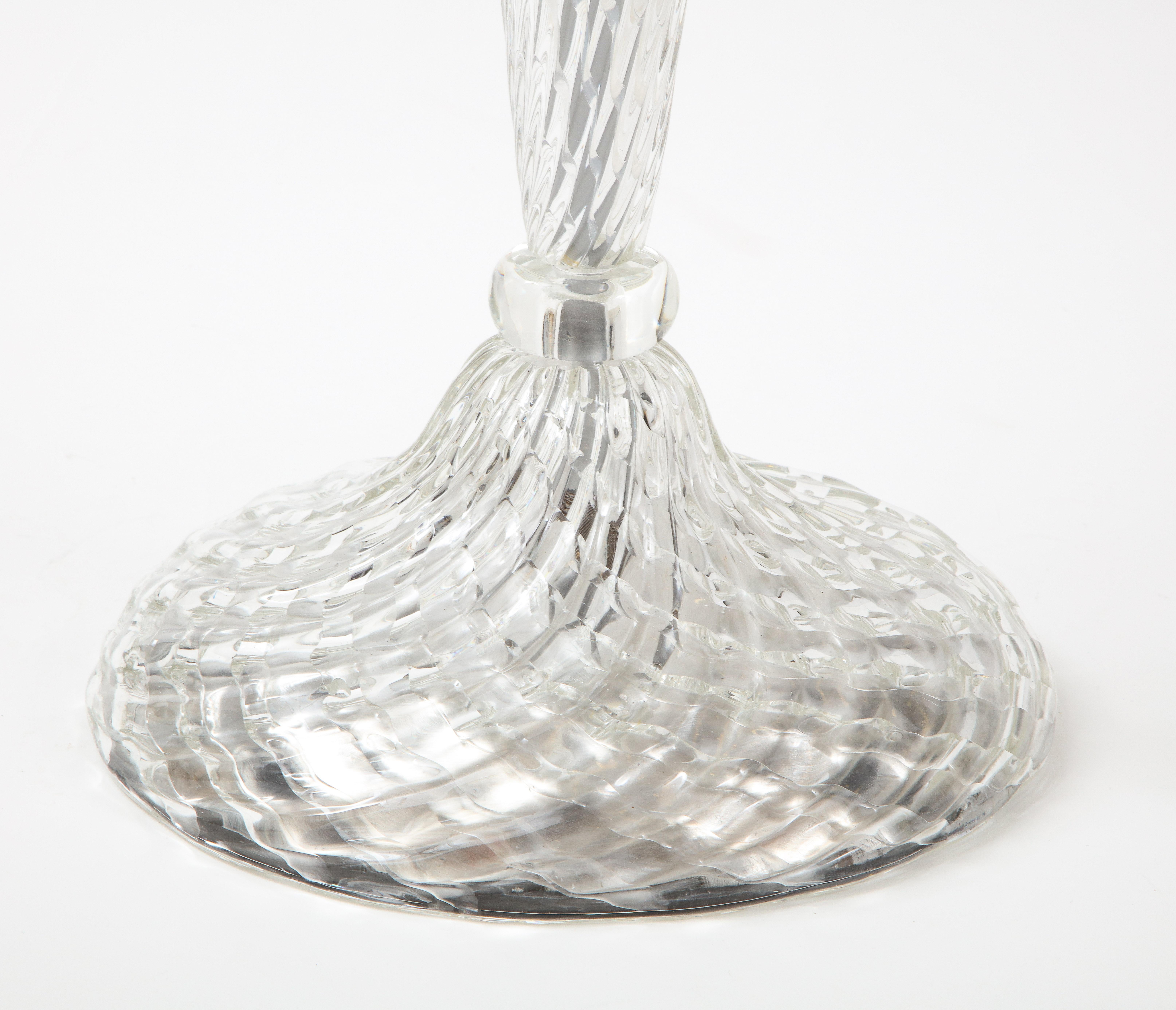 Archimede Seguso Murano Glass floor Lamp For Sale 3