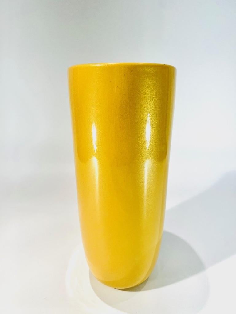 Other Archimede Seguso Murano glass gold vase 