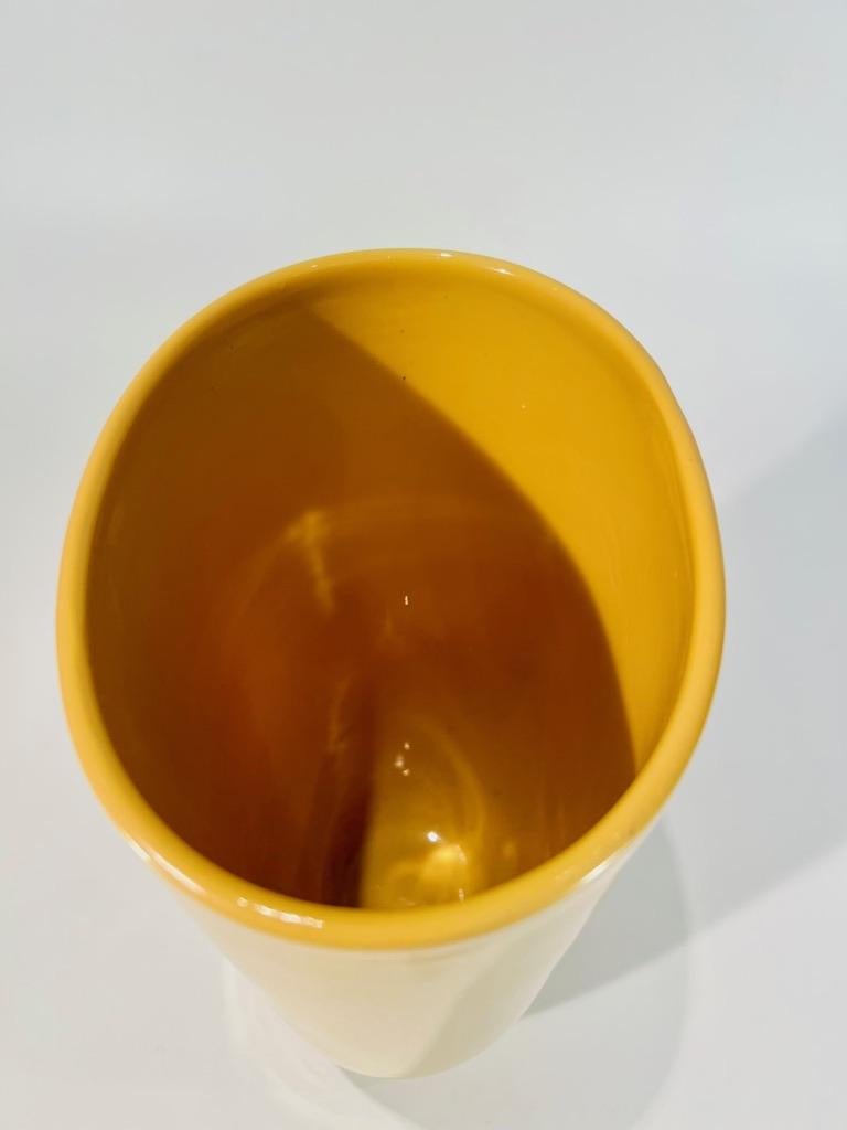 Archimede Seguso Murano glass gold vase 