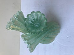 Archimede Seguso, Murano Glass/Gold, Rare Vase "Three Element" Signed