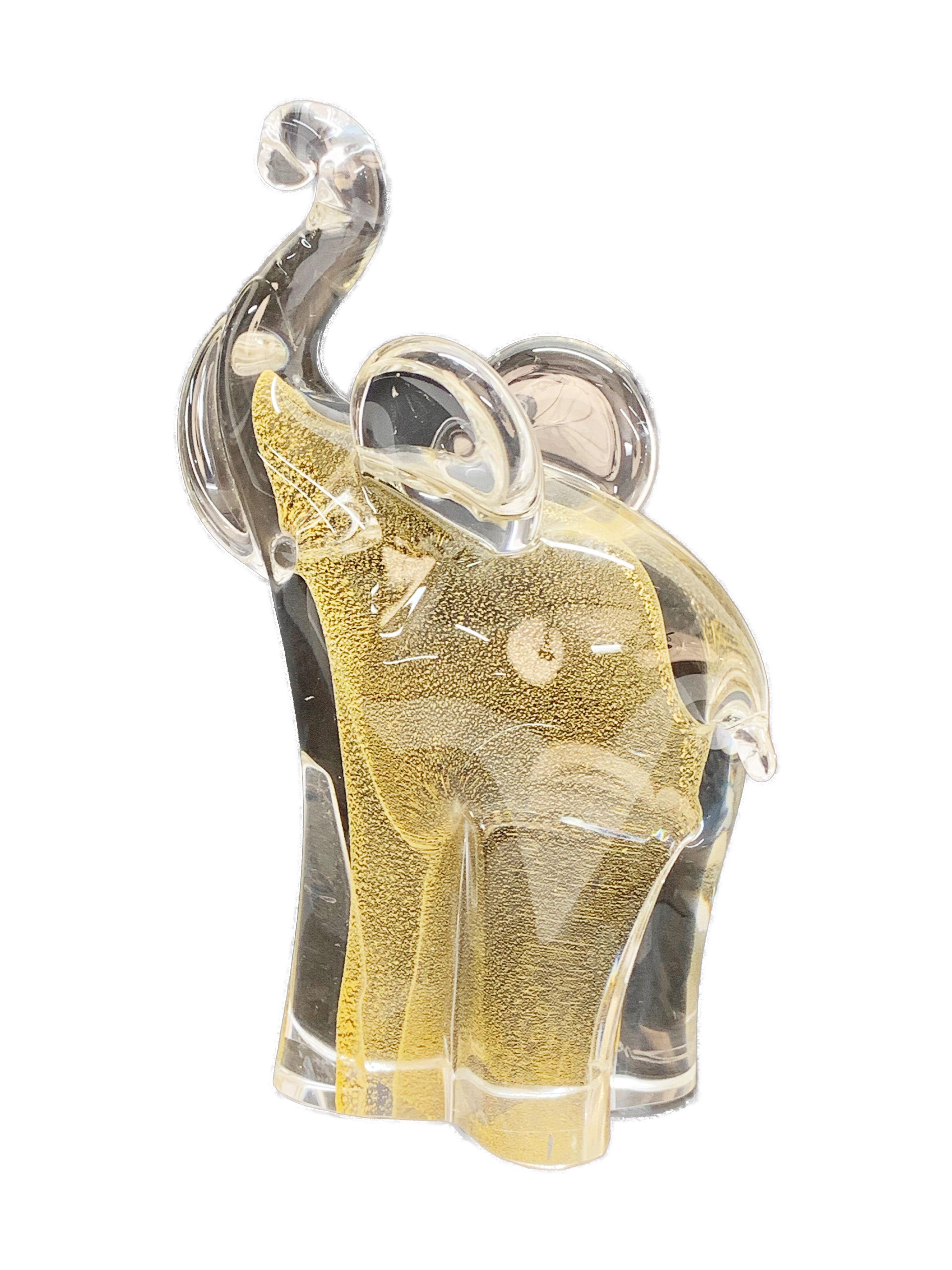 vintage murano glass elephant