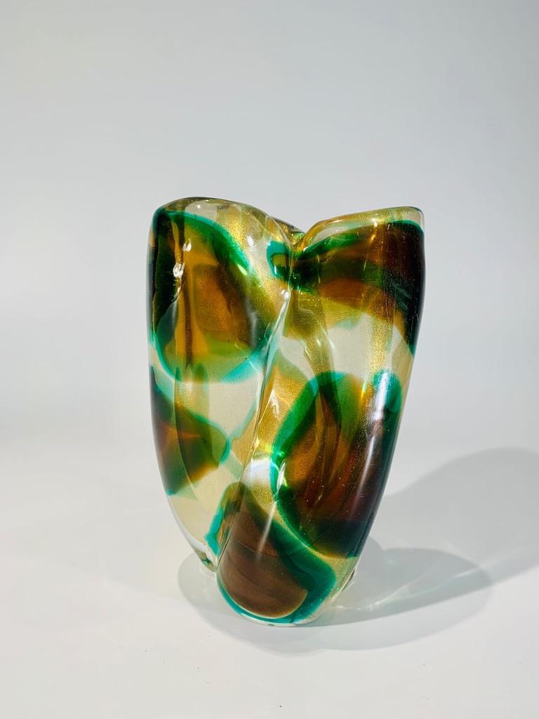 Mid-Century moderno Vaso in vetro di Murano 