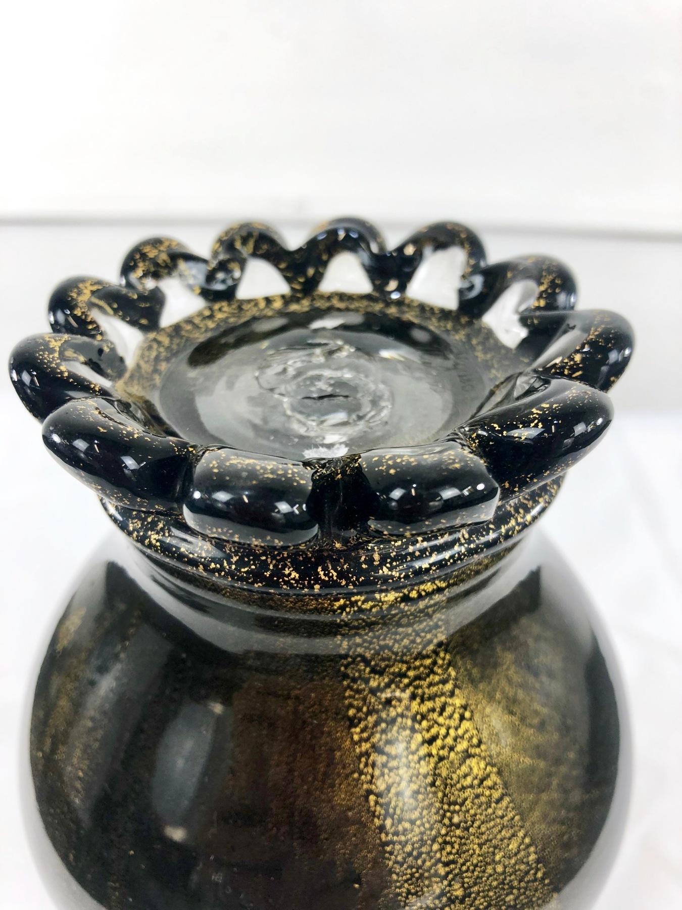 Archimede Seguso Murano Glass Vase for Egidio Costantini In Good Condition In Milano, IT