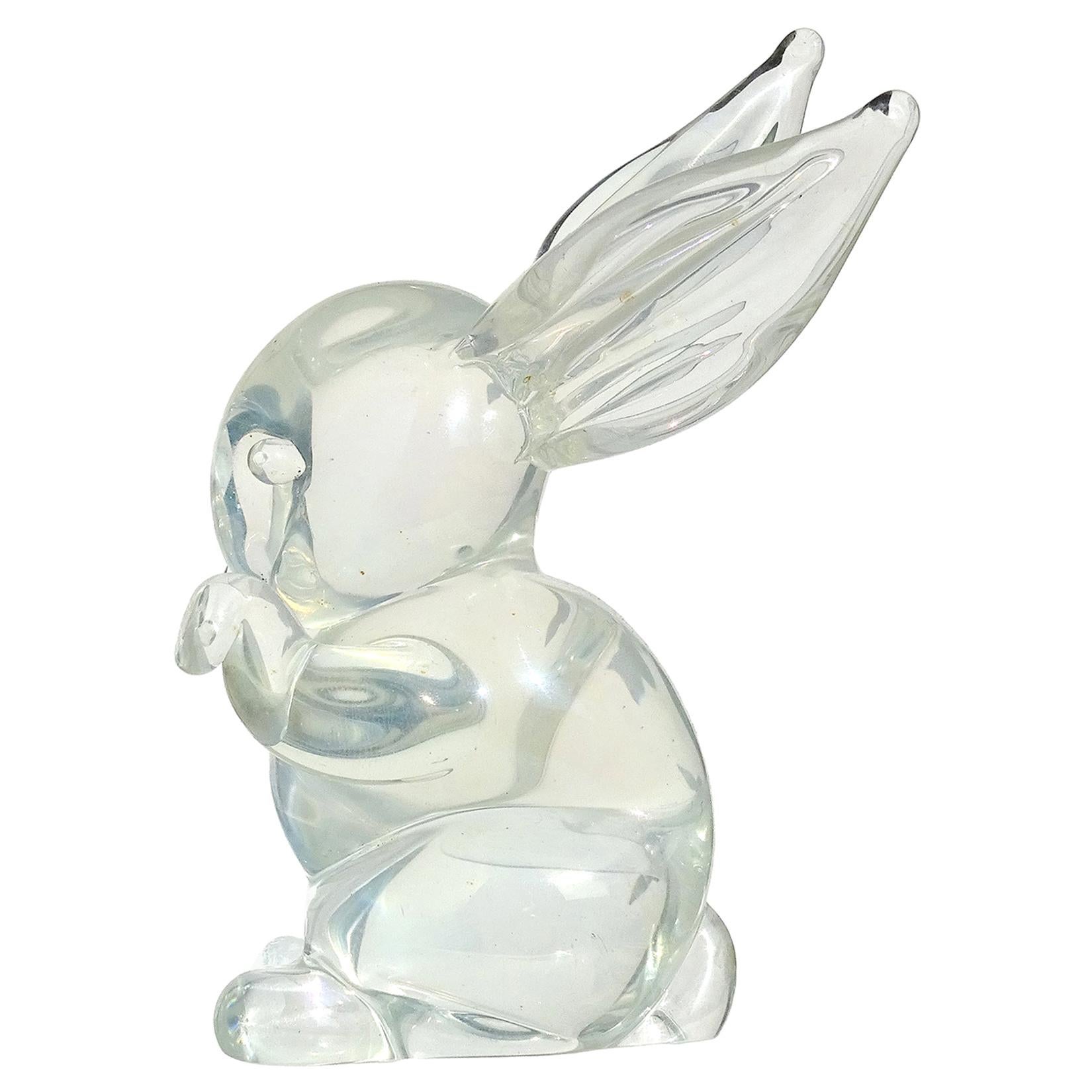 Vie Naturals Hand Blown Glass Sculpture Rabbit