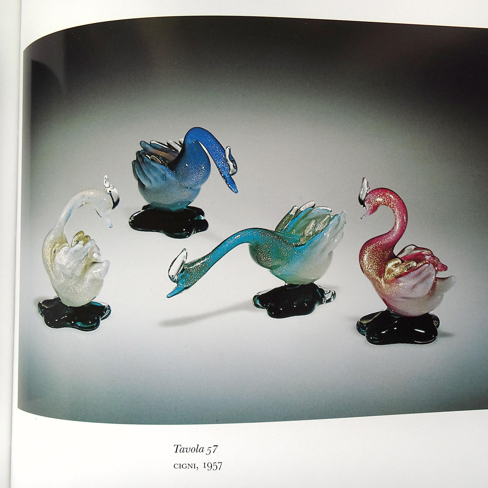 Archimede Seguso Murano Pink White Gold Italian Art Glass Swan Bird Sculpture For Sale 3