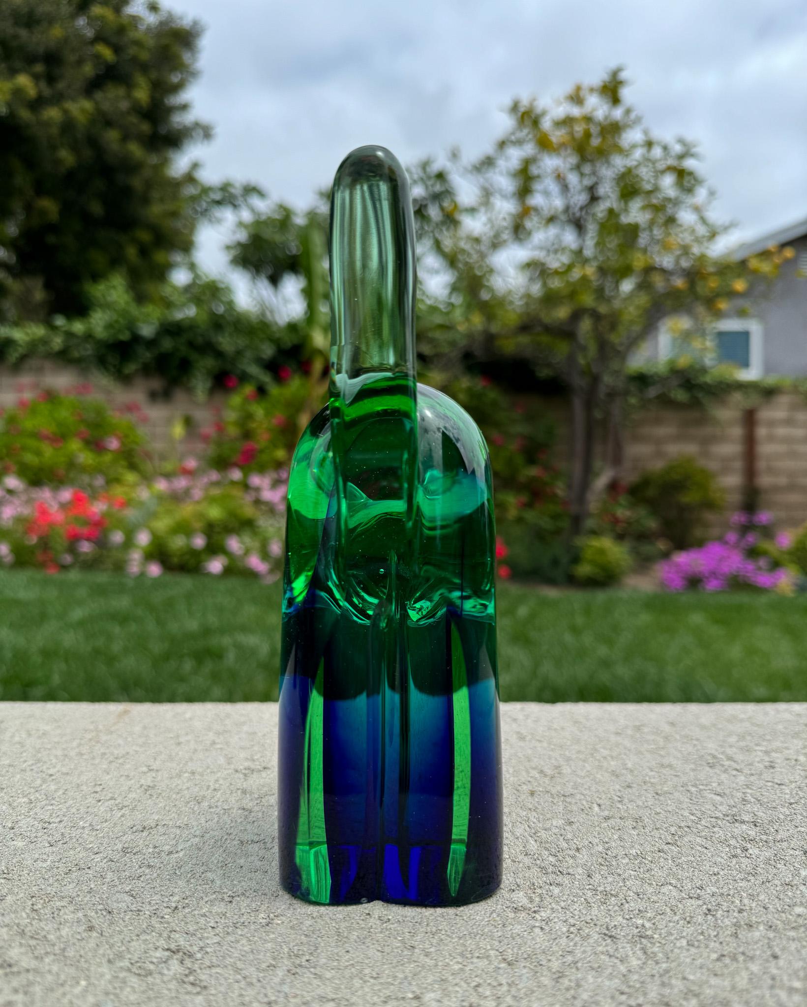 Archimede Seguso Murano Sommerso Glass Cat Bookends, Italy, 1950's For Sale 1
