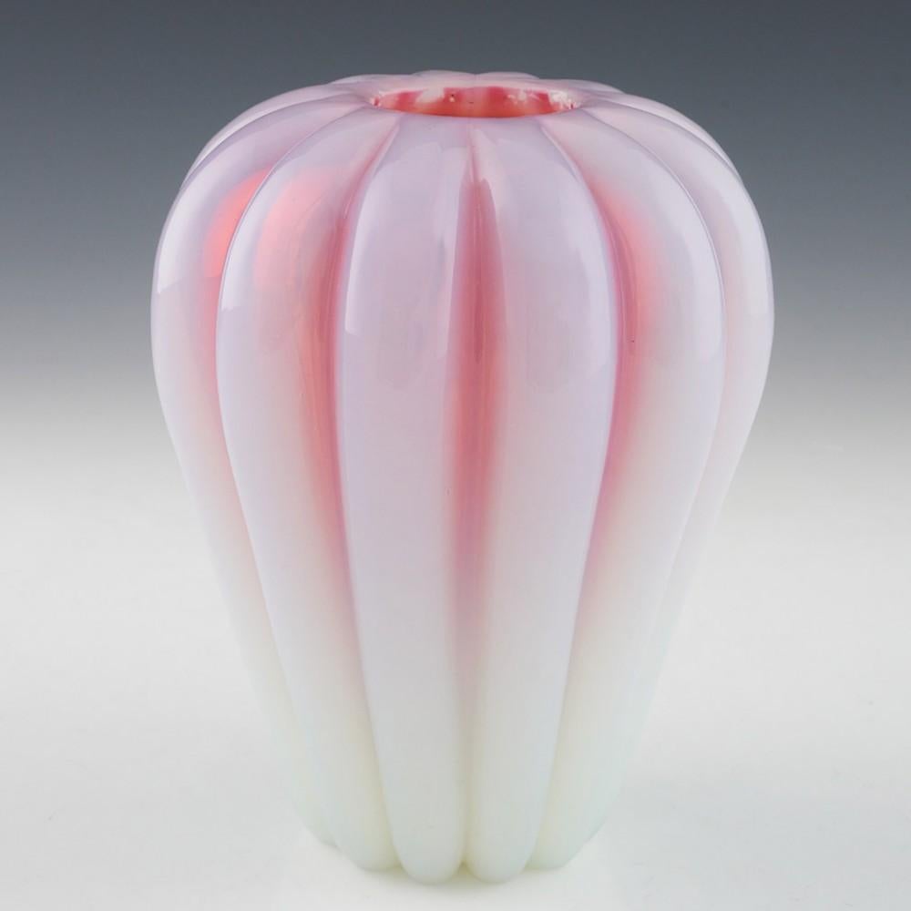 Art Glass Archimede Seguso Opaline Vase c1960 For Sale