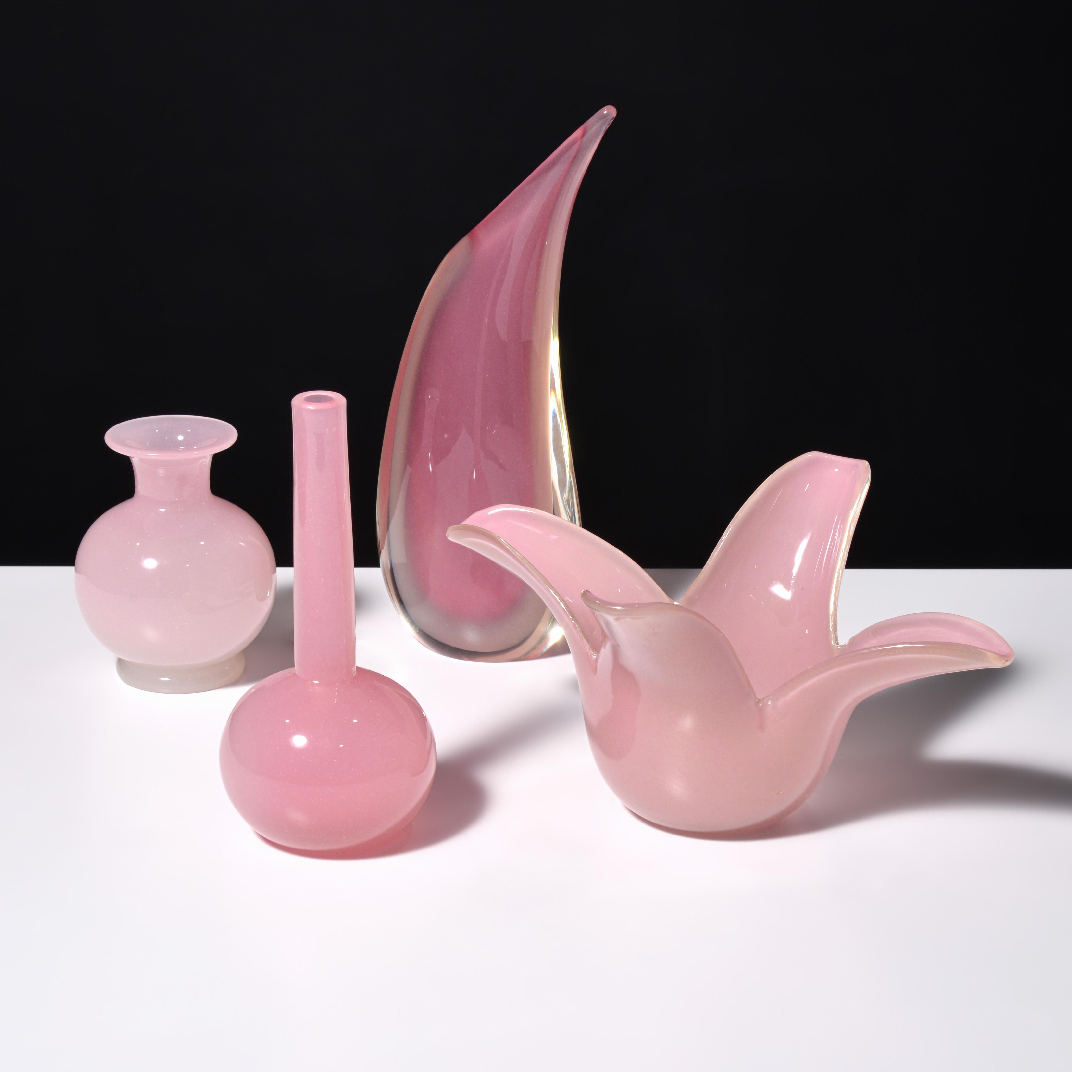Artist/Designer; Manufacturer: Archimede Seguso (Italian, 1909-1999)
Marking(s); notes: Seguso label (2)
Materials: glass
Dimensions (H, W, D): largest: 11