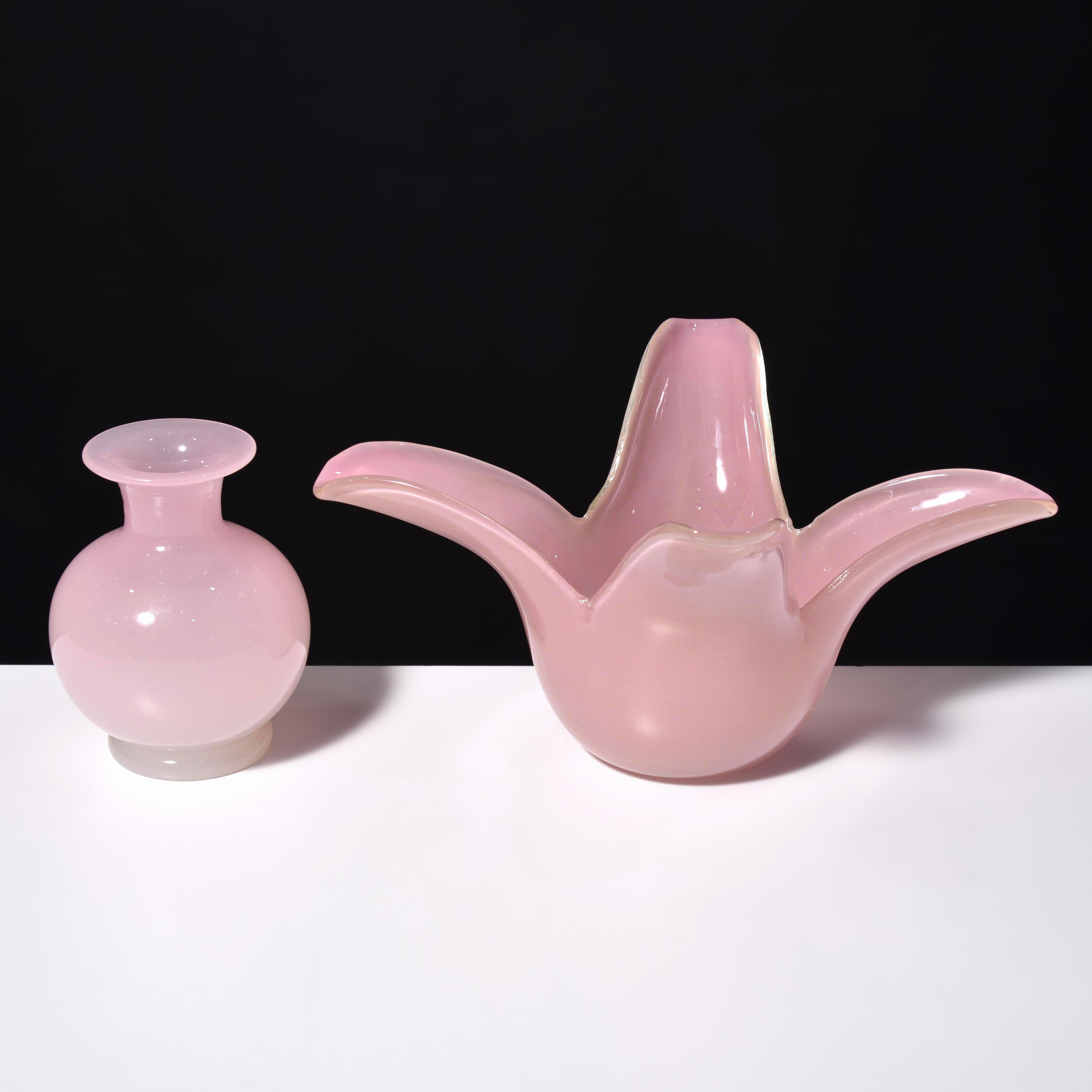 Archimede Seguso OPALINO Vases / Vessels, Leslie Pina Collection, Priced Each For Sale 1
