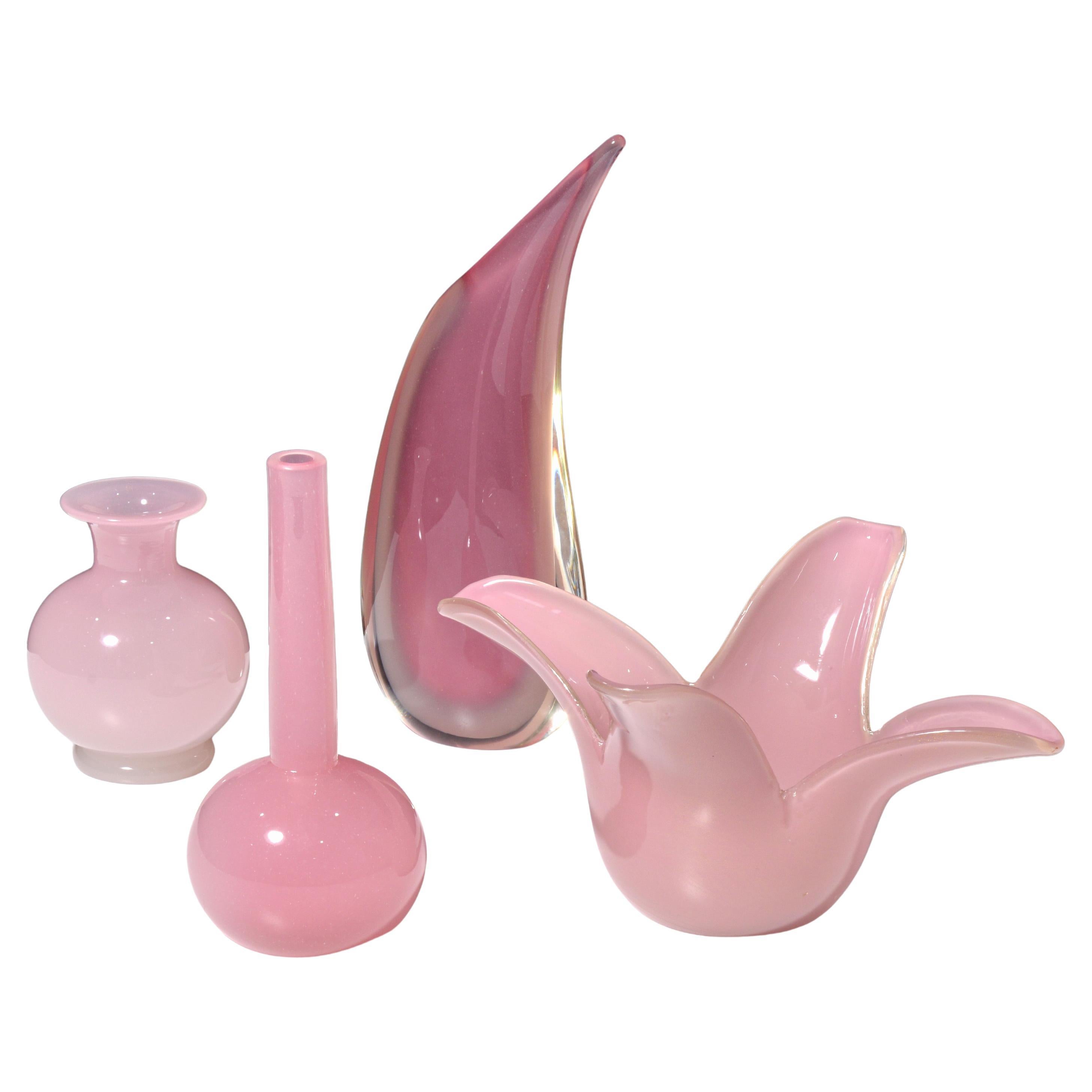 Vase / Gefäß OPALINO von Archimede Seguso, Leslie Pina Kollektion, Leslie Pina