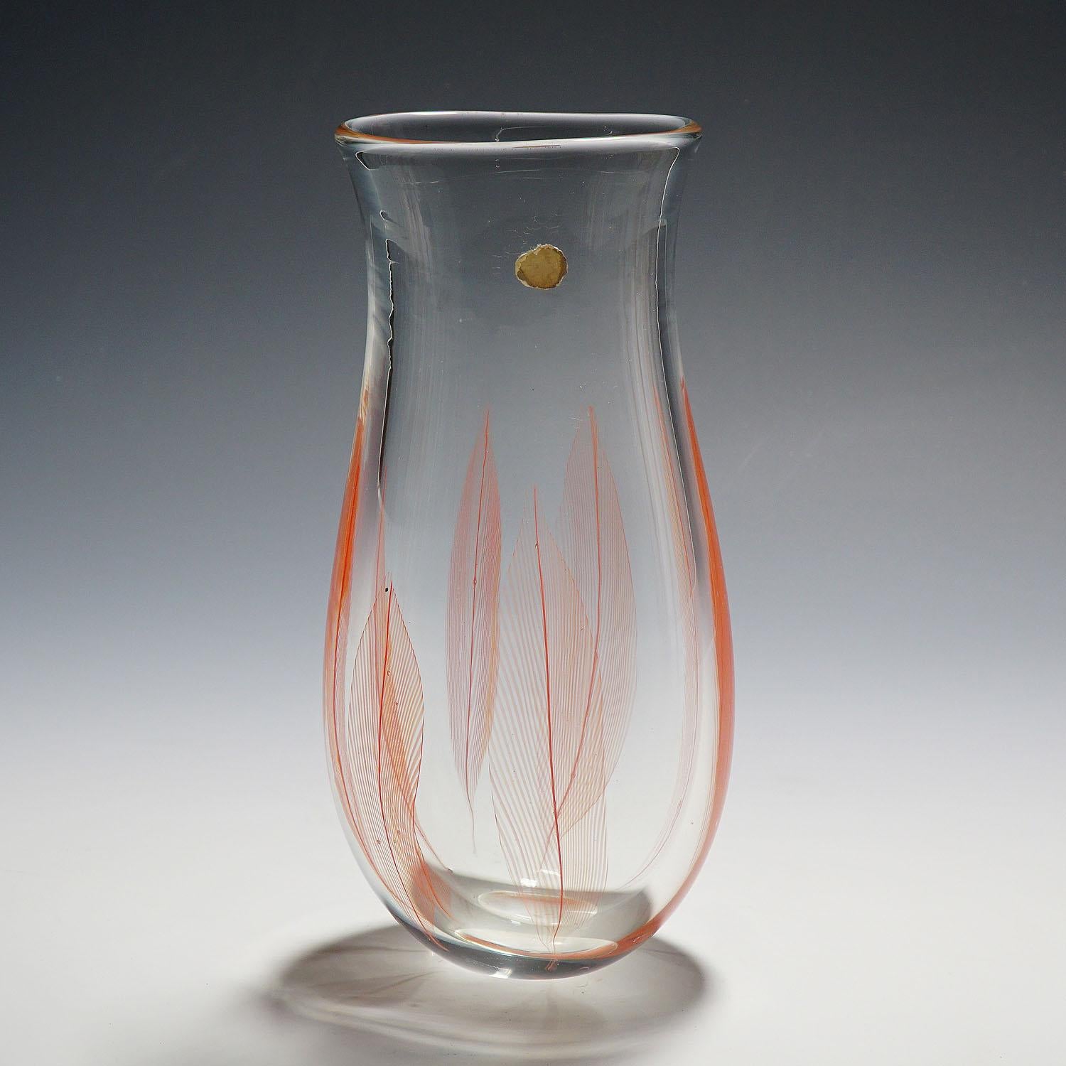 Vase „Piume“ von Archimede Seguso, Murano, Italien, ca. 1956 (Italienisch) im Angebot